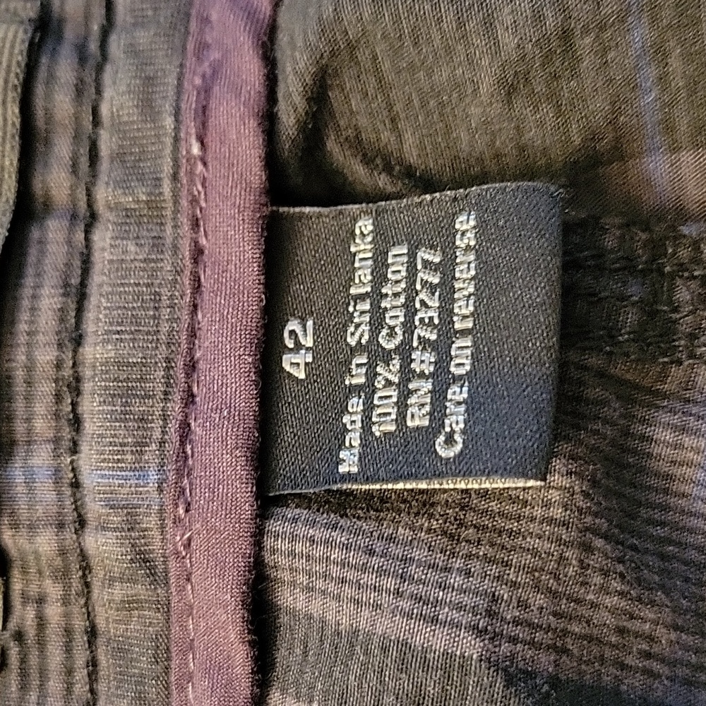 Apt 9 mens casual shorts no pleats Black Plaid Size 42 - Picture 10 of 11